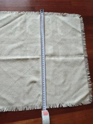 Mantelería de tela crema tamaño XL