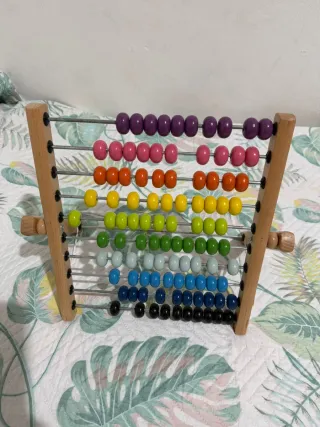 Ábaco de madera educativo