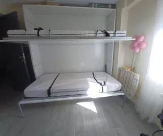 Cama litera blanca