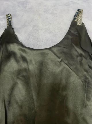 Vestido plateado estilo romano