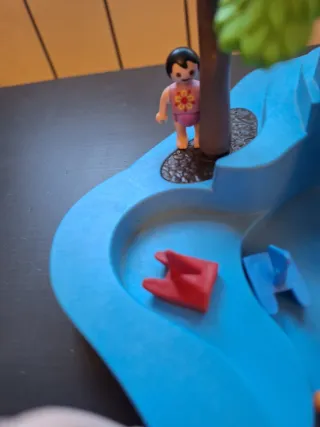 Piscina Playmobil con accesorios