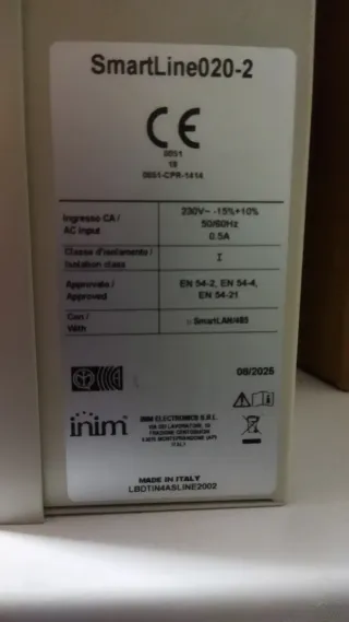 Central de Incendios 2 Zonas Inim