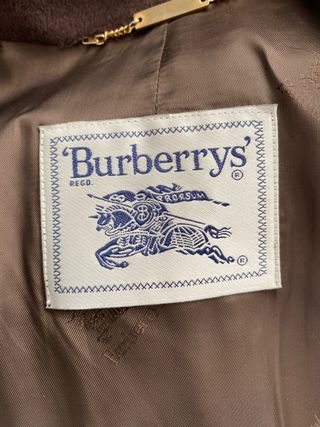 Abrigo Mujer Burberrys Vintage -Lana y Angora (XL)