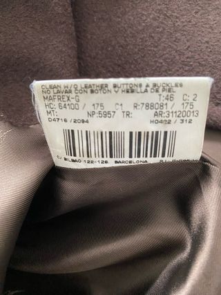 Abrigo Mujer Burberrys Vintage -Lana y Angora (XL)