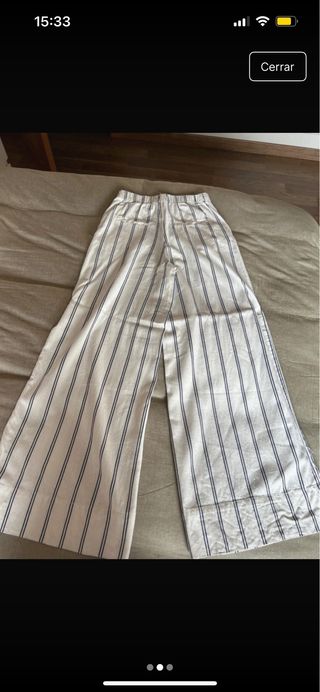 Pantalón de lino rayas