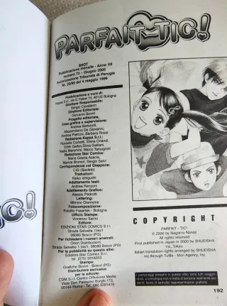 Manga Parfait Tic 1/22 completo