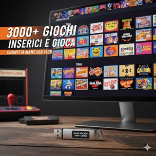 Chiavetta USB MAME 16GB - 3000+ Giochi Arcade