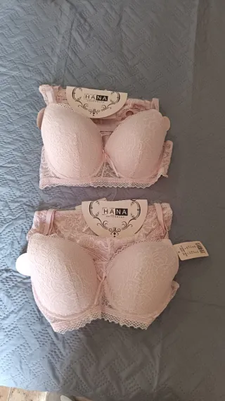 Conjunto sujetador y braguita HANA rosa