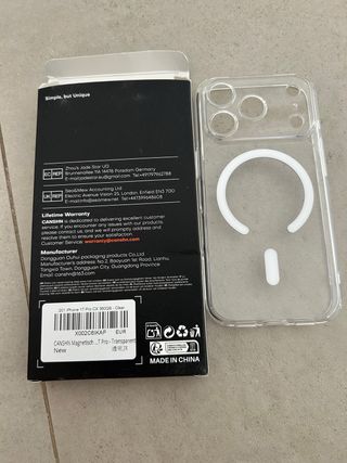 Funda CANSHN iPhone17 pro Transparente