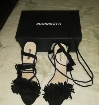 Sandalias BUONARROTI Negras Mujer