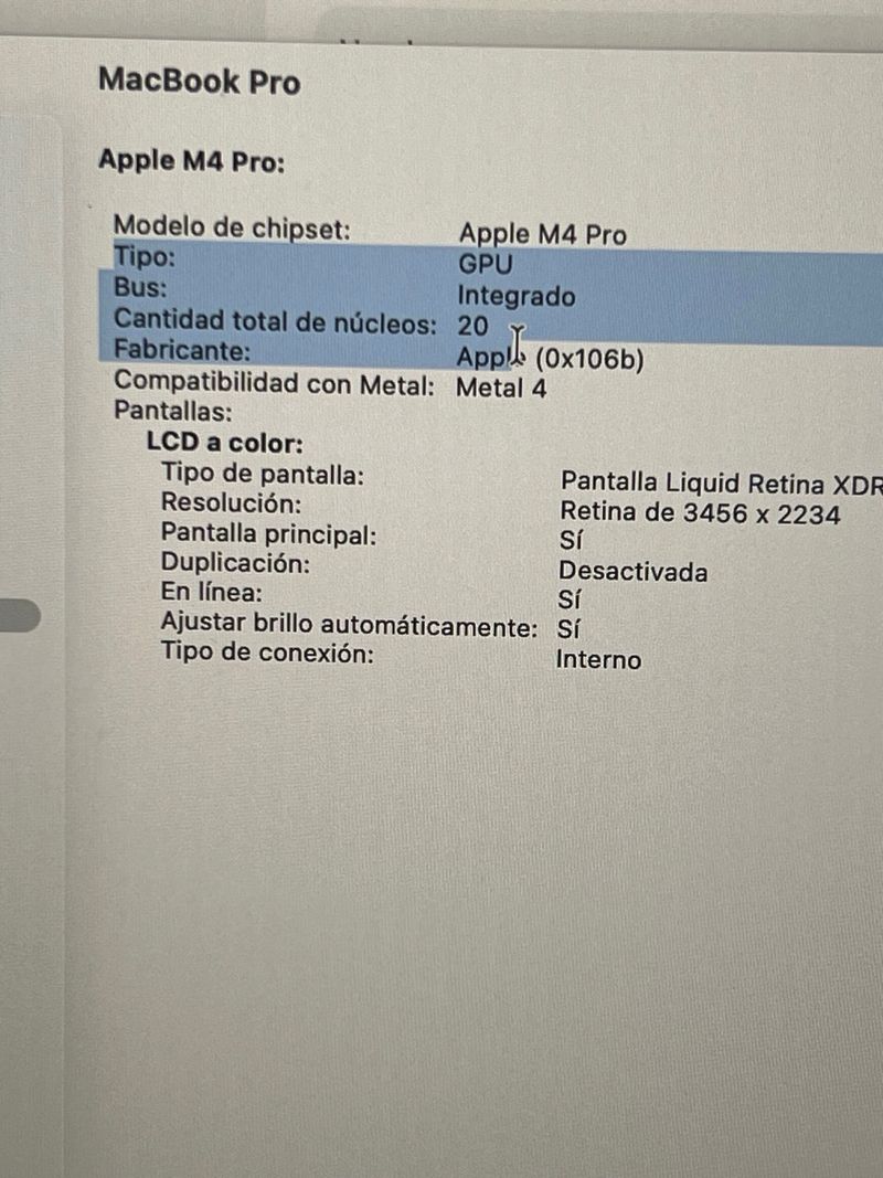 MacBook Pro 16 M4 Pro 2TB 2024 afbeelding 7