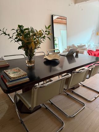 Mesa de comedor vintage diseño madera