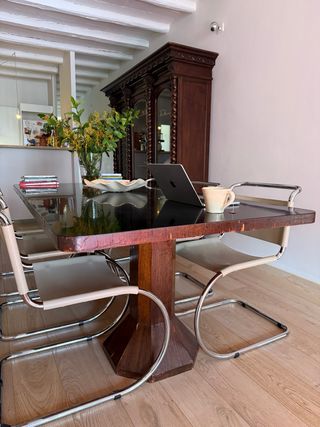 Mesa de comedor vintage diseño madera