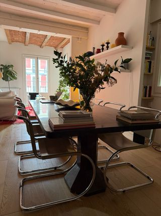 Mesa de comedor vintage diseño madera