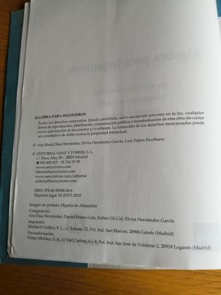 Algebra para ingenieros