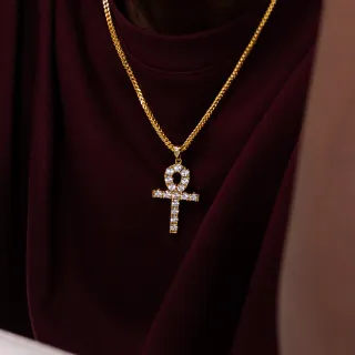 Colgante Ankh bañado Oro 18K