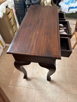 Mesa de recibidor de madera