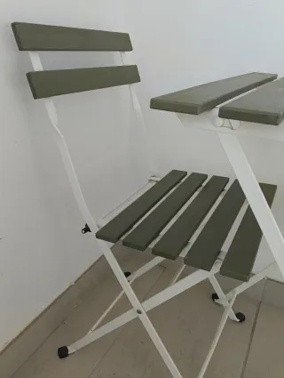 Mesa y 2 Sillas Plegables Exterior Ikea