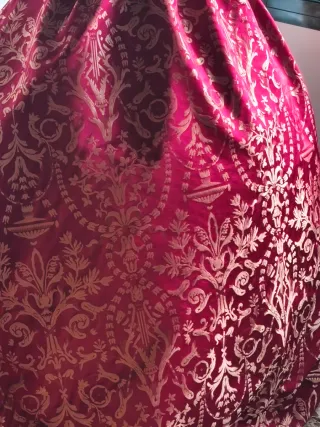 Tela Fallera Brocada Rojo y Dorado 4,60m