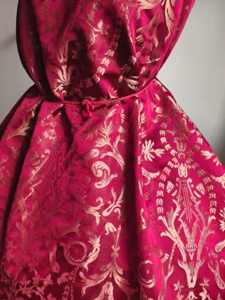 Tela Fallera Brocada Rojo y Dorado 4,60m