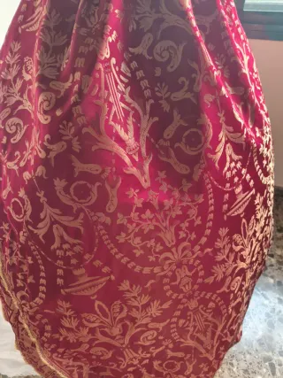 Tela Fallera Brocada Rojo y Dorado 4,60m