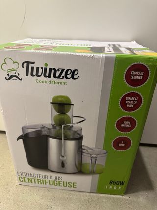 Extractor de zumo Twinzee 850W INOX – como nuevo