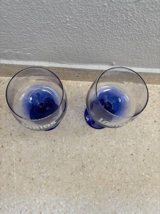 Copas Larios Cristal Azul (2 unidades)