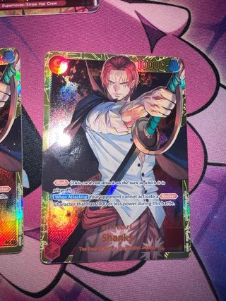 Lotto 3 Carte SR/Special Foil ENG | Luffy + Shanks