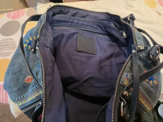 Bolso Desigual azul Multicolor Bordado