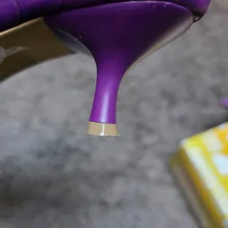 Zapatos tacón morados talla 38