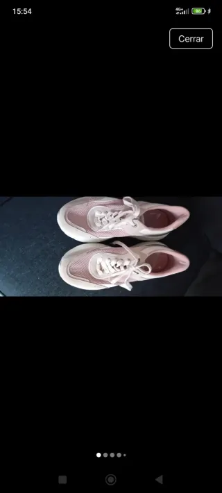 Zapatillas Zara Rosa y Blanco Talla 38