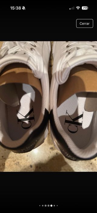 Zapatillas Calvin Klein CK Blancas y Negras