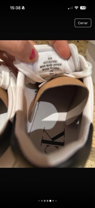 Zapatillas Calvin Klein CK Blancas y Negras