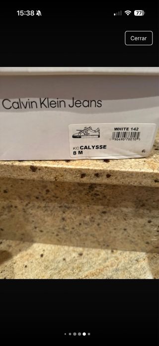 Zapatillas Calvin Klein CK Blancas y Negras