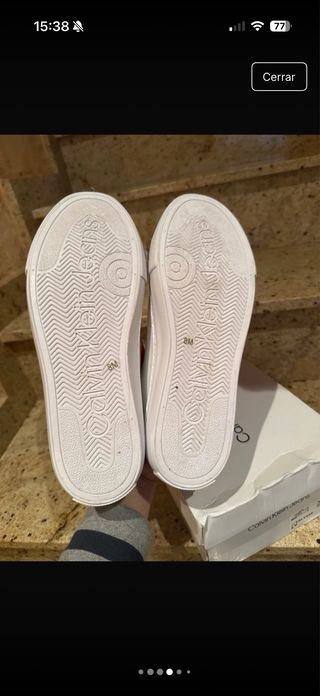 Zapatillas Calvin Klein CK Blancas y Negras