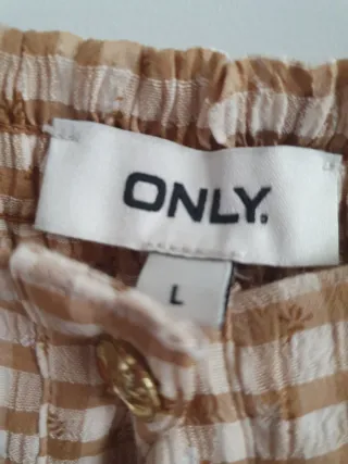 Vestido midi estampado cuadros beige