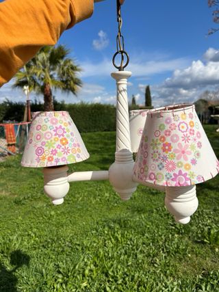 Lámpara colgante flores