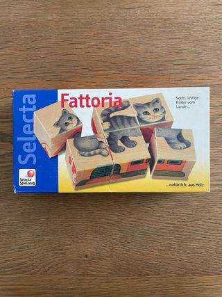 Selecta Fattoria 6 puzzles Madera Granja/animales