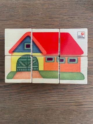 Selecta Fattoria 6 puzzles Madera Granja/animales