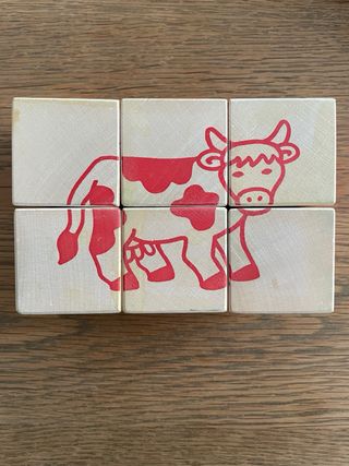 Selecta Fattoria 6 puzzles Madera Granja/animales
