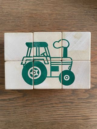 Selecta Fattoria 6 puzzles Madera Granja/animales