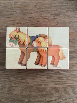 Selecta Fattoria 6 puzzles Madera Granja/animales