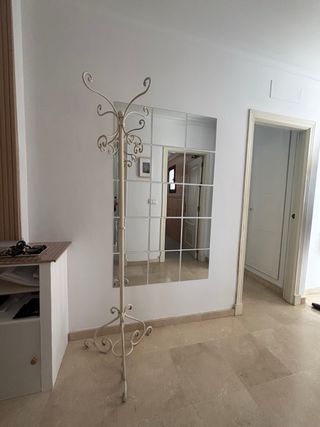 Perchero de forja blanco