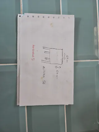 Mesa auxiliar madera maciza y cerámica recoger en