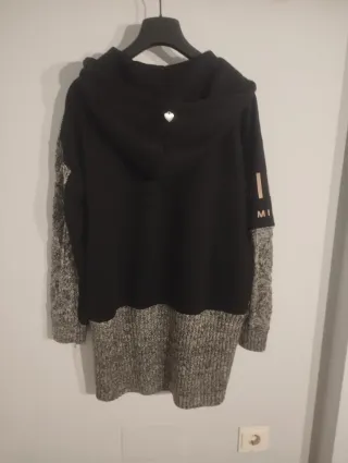 TWINSET MILANO cárdigan capucha desestructurado