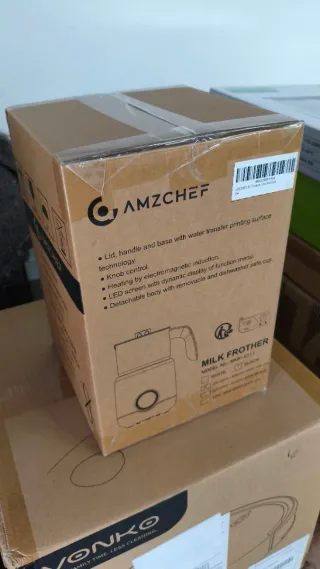 Calentador espumador de leche precintado