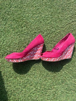 Zapatos H&M Peep Toe Rosa Talla 40