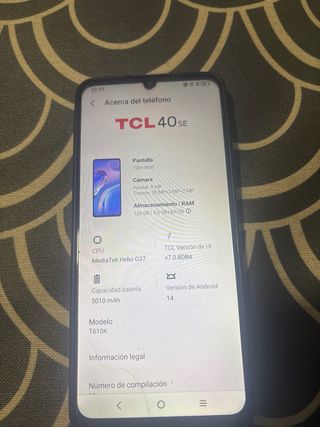 Móvil TCL 40 Negro/Azul