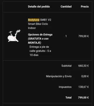 Bicicleta Bodytone SMB1 V2