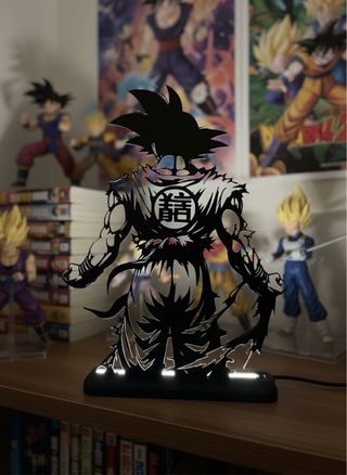 Lampada LED Silhouette Goku USB